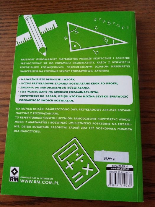Paszport ósmoklasisty - matematyka