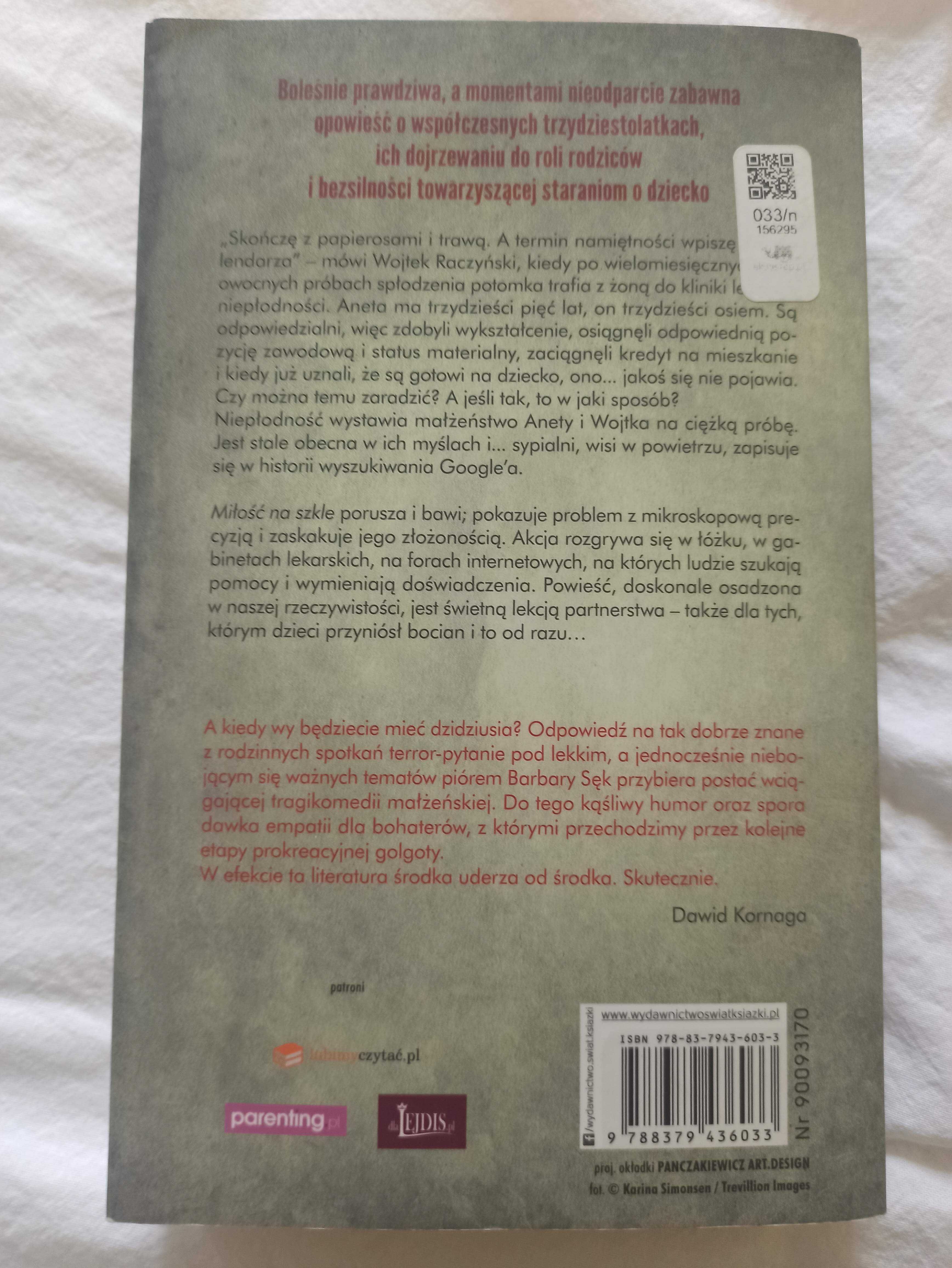 "Miłość na szkle"  Barbara Sęk
