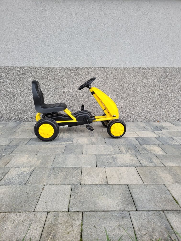 Gokart, jeździk B001 żółty