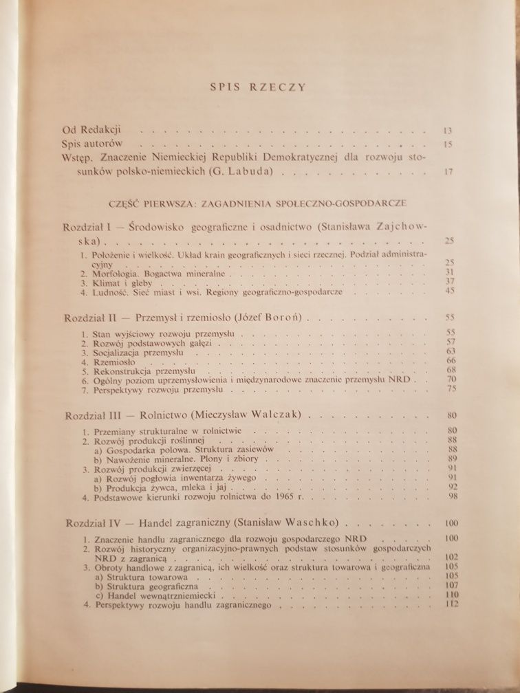 Monografia Niemiec współczesnych NRD praca zbiorowa IZ Poznań 1963