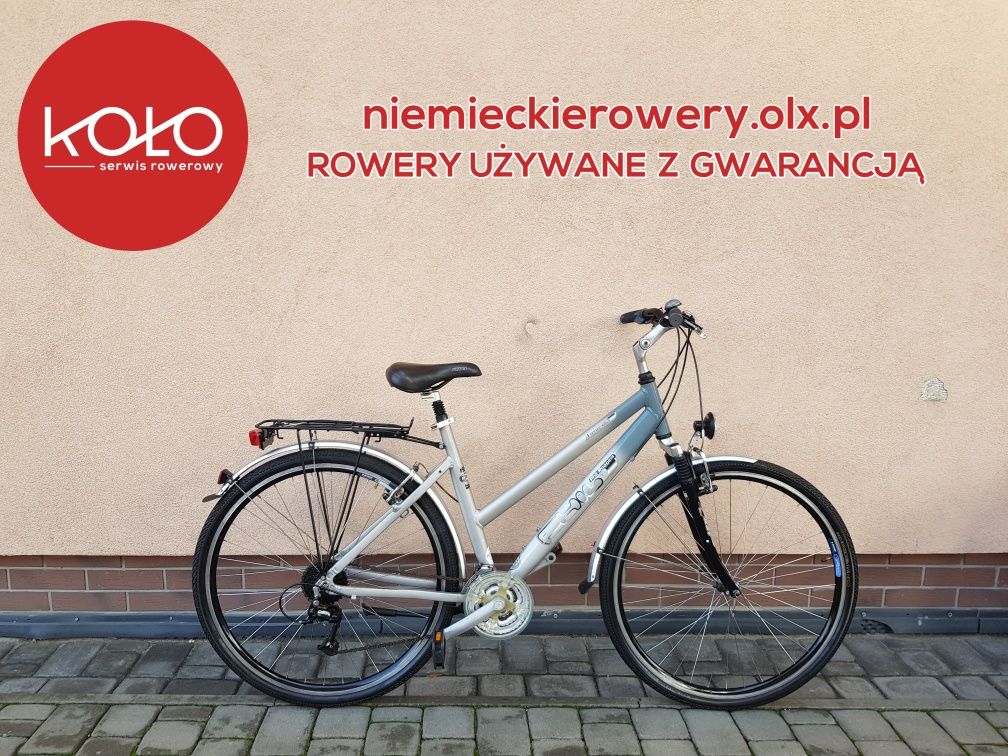 Rower damski damka trekkingowa PHIL koła 28 SHIMANO DEORE aluminium