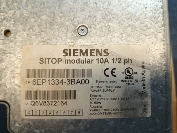 Zasilacz Siemens Sitop 24V 10A darmowa wysyłka