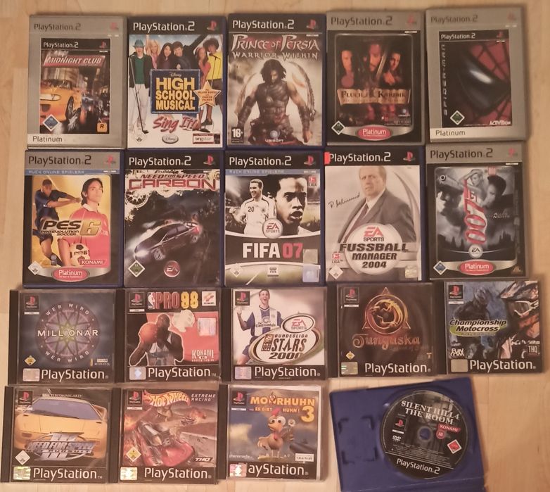 Gry na PC , PS1 PS2 PS3  300 sztuk