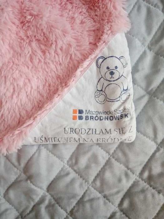 Kocyk 80cm na 75cm mięciutki w dotyku