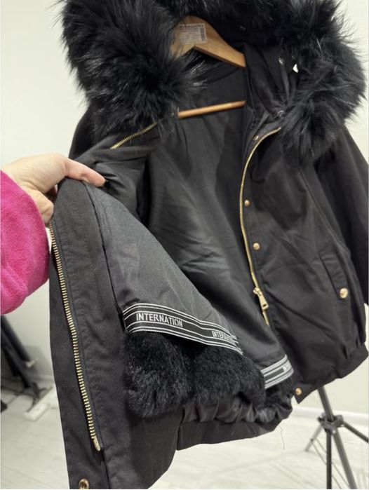 Парка з натуральним хутром