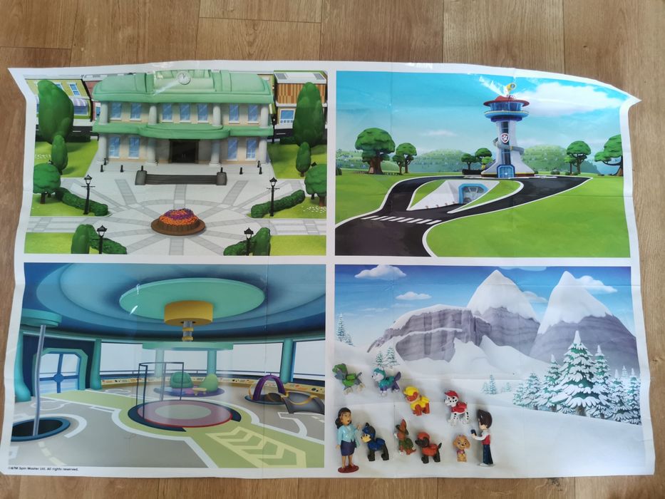 Psi patrol, książeczka z figurkami plus 2 figurki gratis