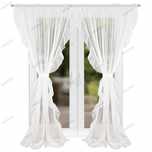 Firana gotowa 250x300 koronkowa ciepły biały