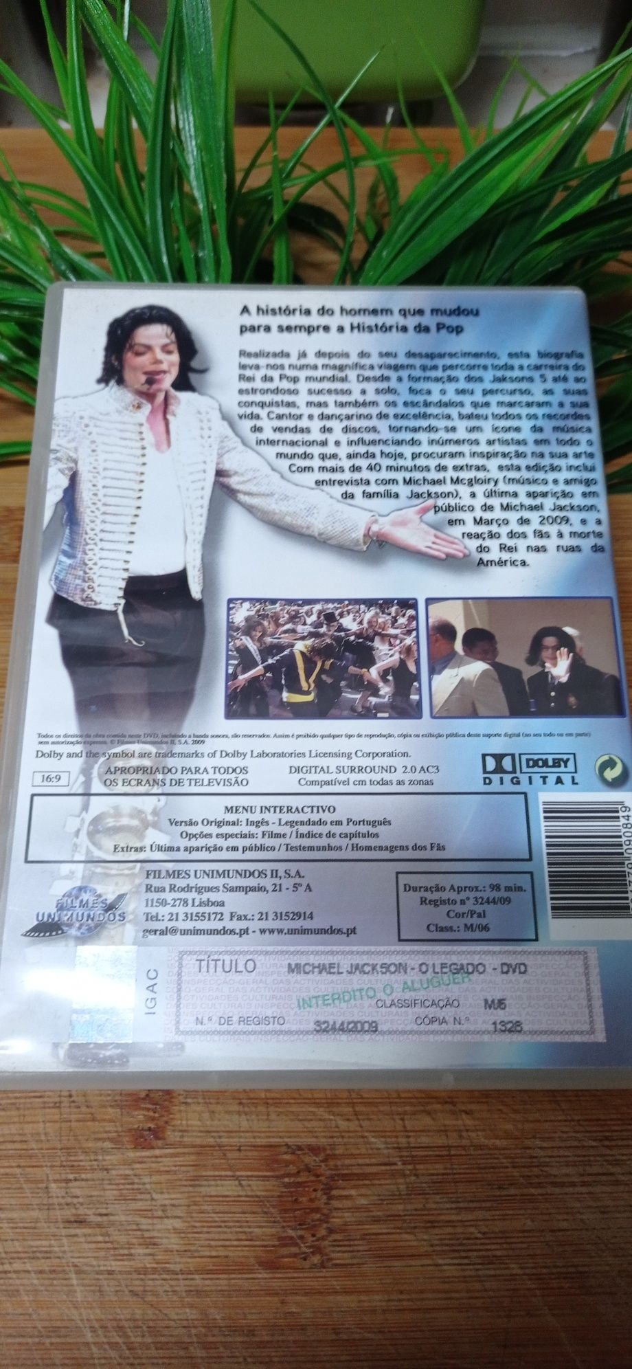DVD Michael Jackson "O Legado"