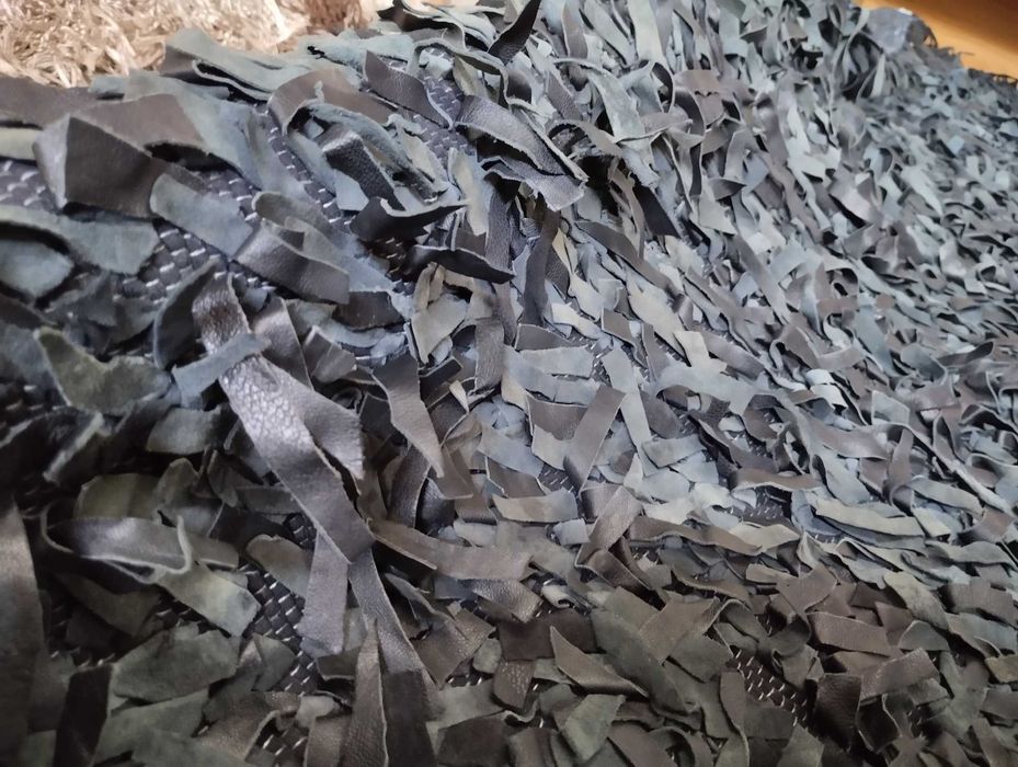 Tapete artesanal em pele