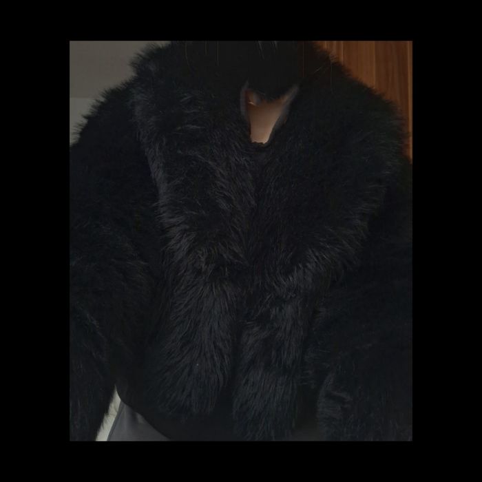 Futro zara xs czarne