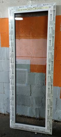 Okno balkonowe Iglo 5 antracyt/biały 80x220cm Lewe 3-szyby