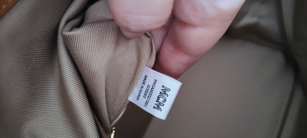 MCM nowa oryginalna torebka dwa paski skóra monogram visetos