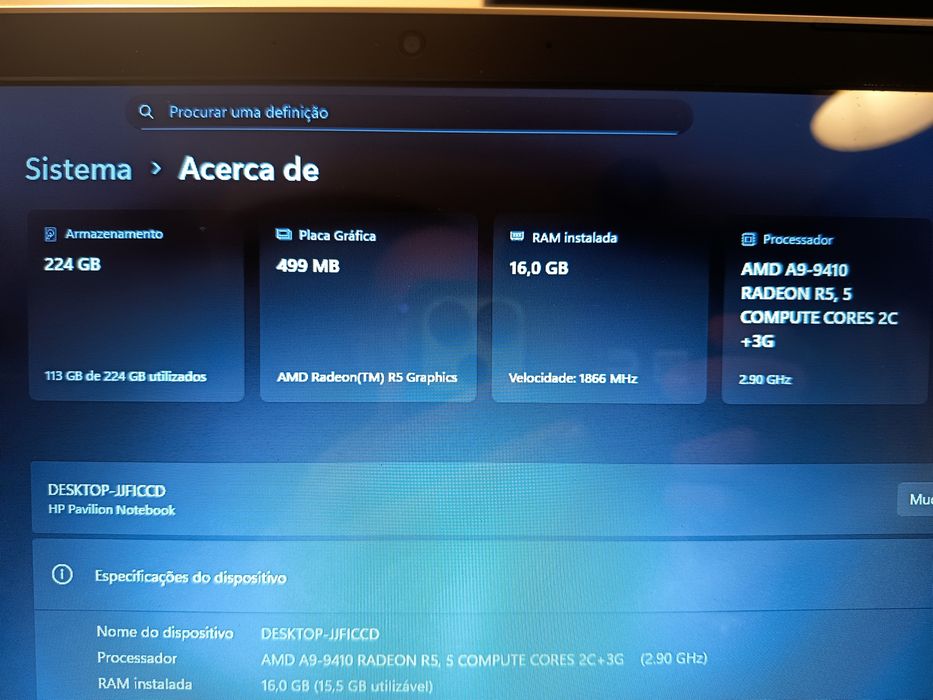 HP pavilion 15-aw002np