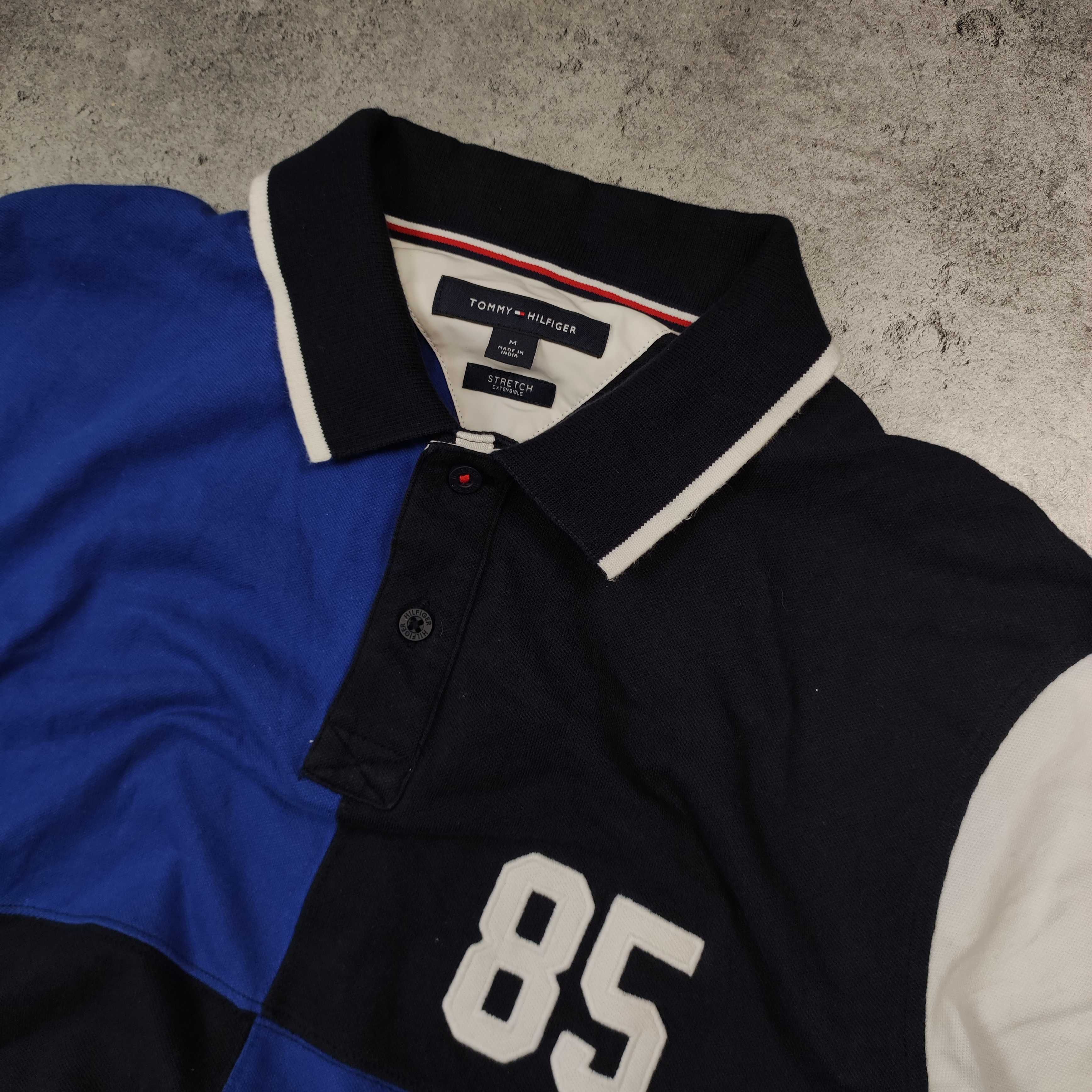 MĘSKA Koszulka Polo Elegancka Bawełna PREMIUM Tommy Hilfiger 85 Haft