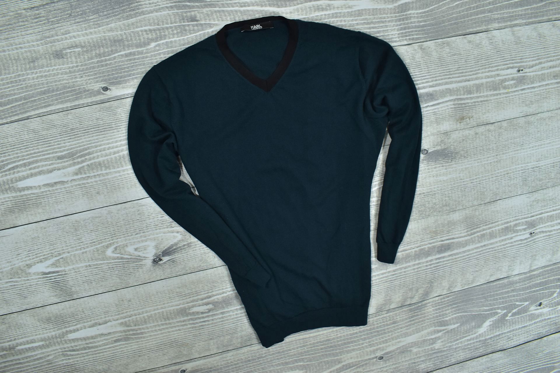 KARL LAGERELD Pure Meino Wool Sweter Męski 3XL