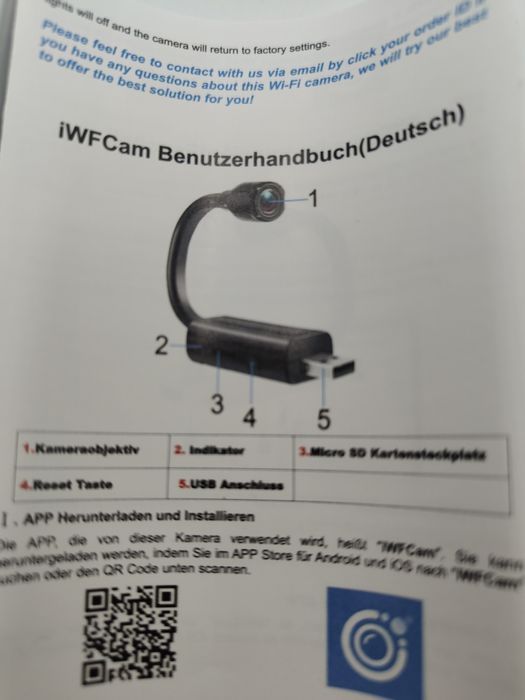 Mini kamera Wifi