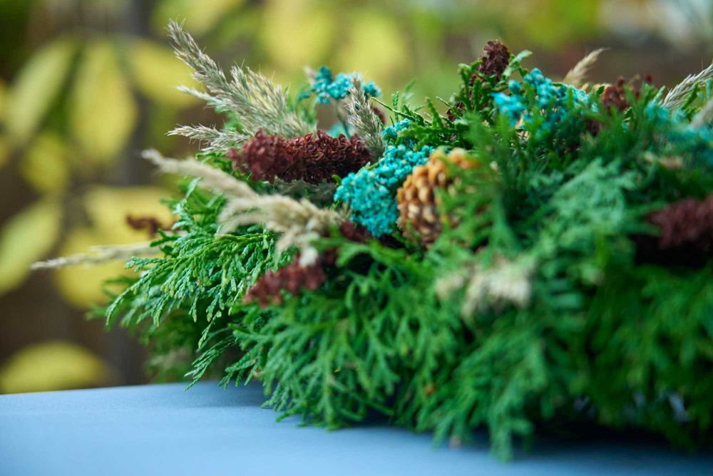 Wianek/wieniec, dekoracja jesienna/Święto Zmarłych/Wszystkich Świętych