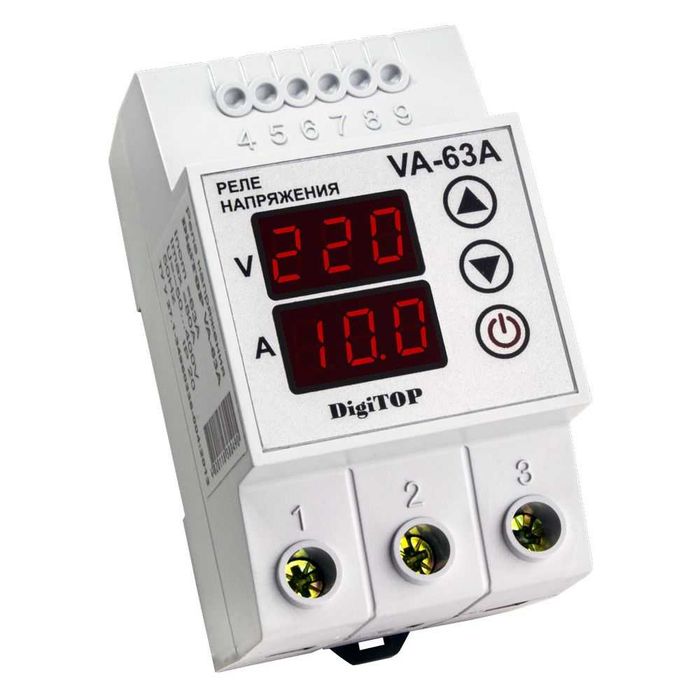 Реле напруги 16A 32A 40A 63A Захист від перепадів напруги VP-40A M3R