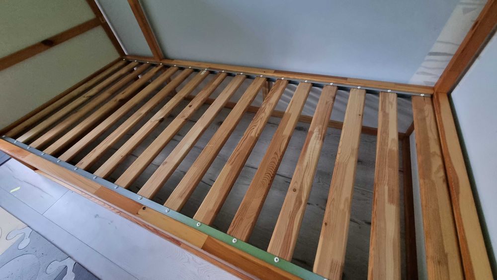 Łóżko IKEA Kura i baldachim