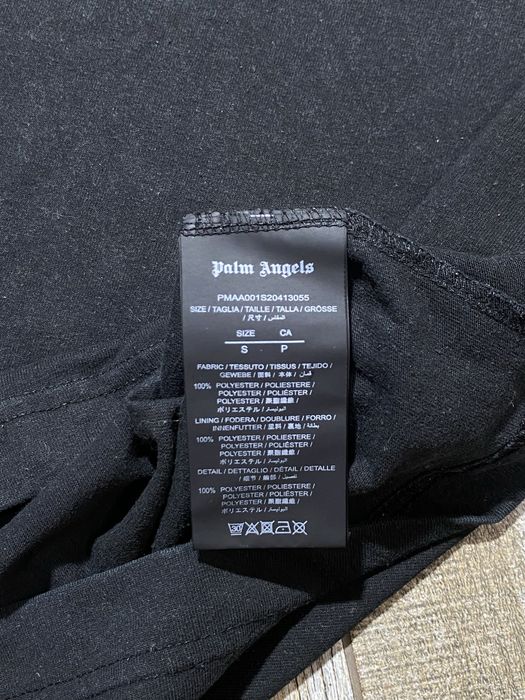 Palm angels black t-shirt tee S черная футболка drip  оригинал
