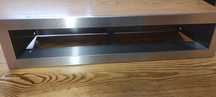 Kratka kominkowa luft 400x60 inox
