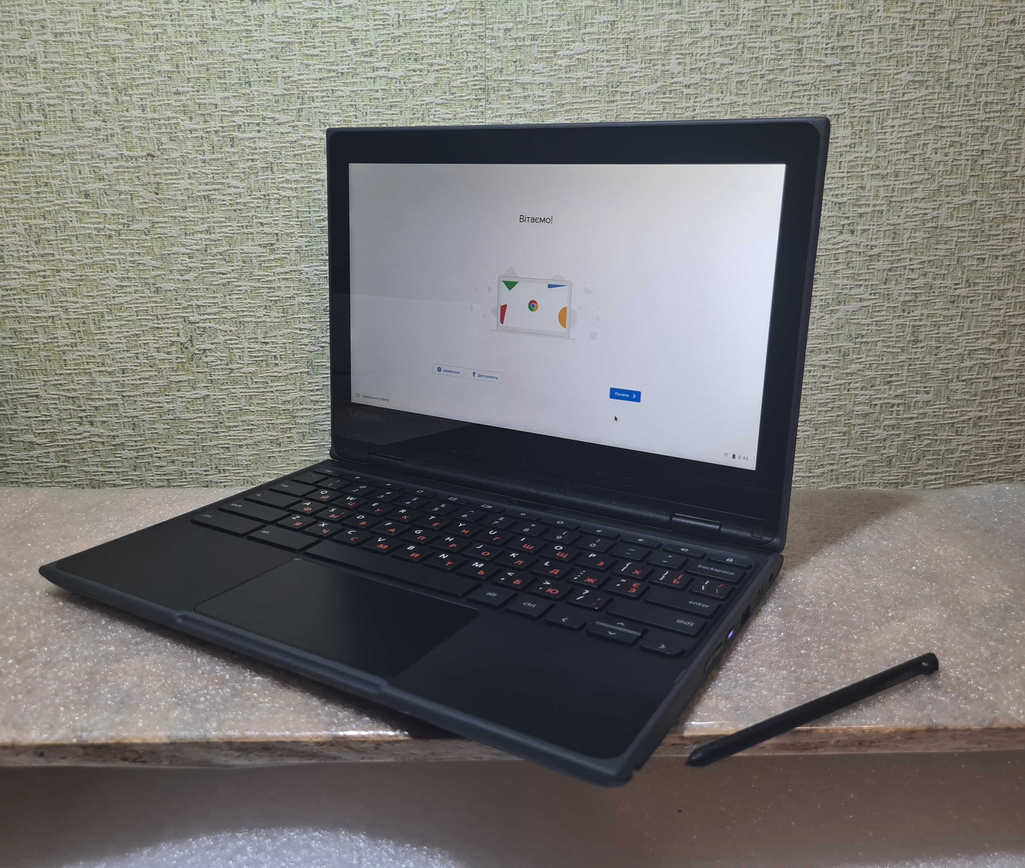 Ноутбук Трансформер Lenovo 500E з СТІЛУСОМ та Плеймаркет/ДОВГА батерея