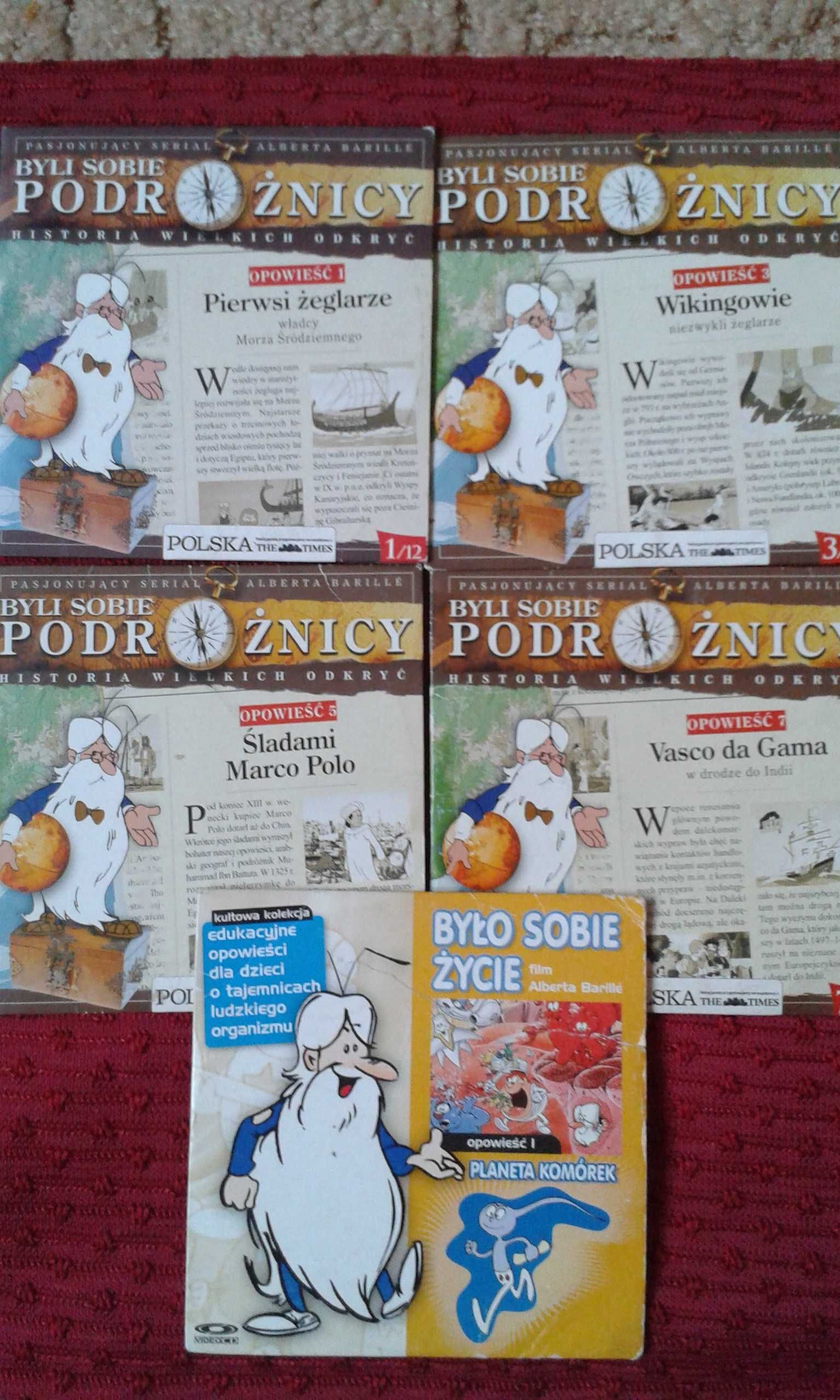 Płyta CD Byli sobie podróżnicy Było sobie życie nauka zabawa Komplet