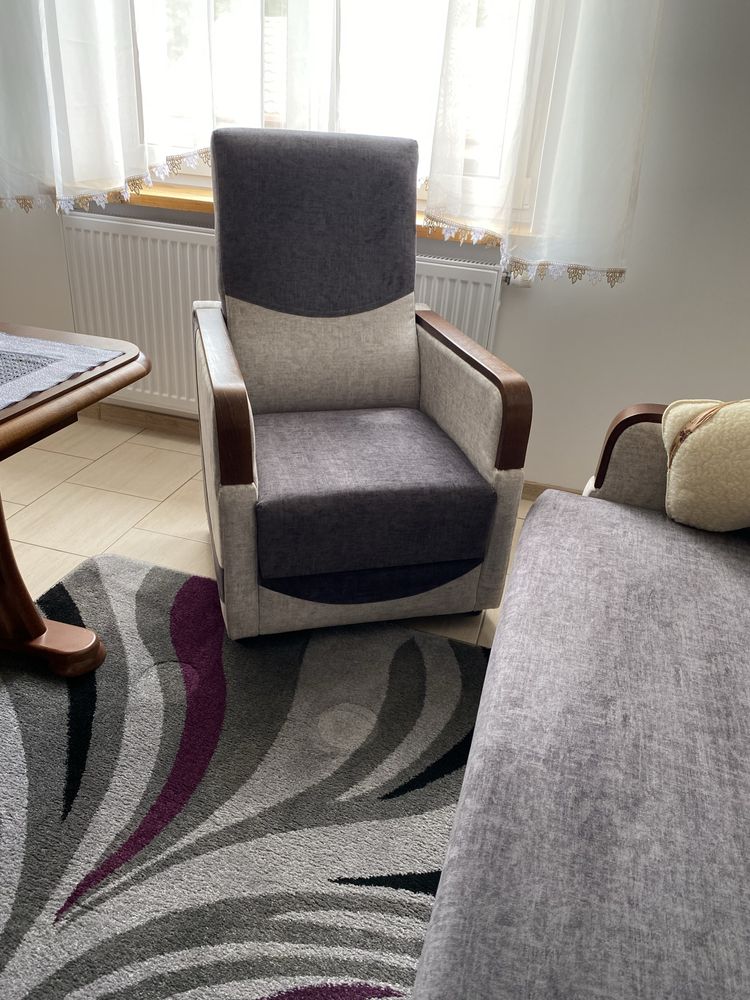 Sofa wersalka dwa fotele