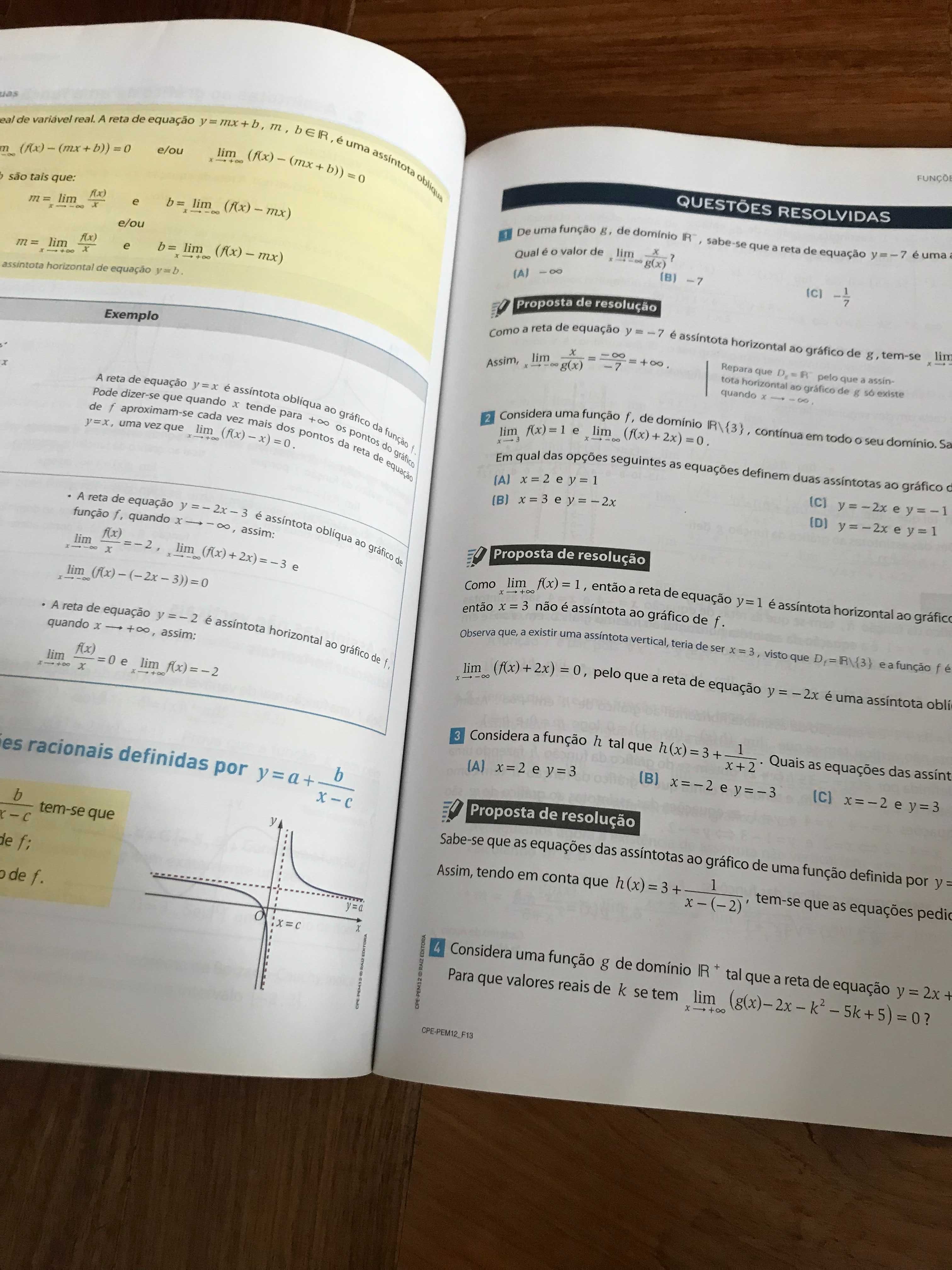 Preparar exame de Matemática A - 12º ano