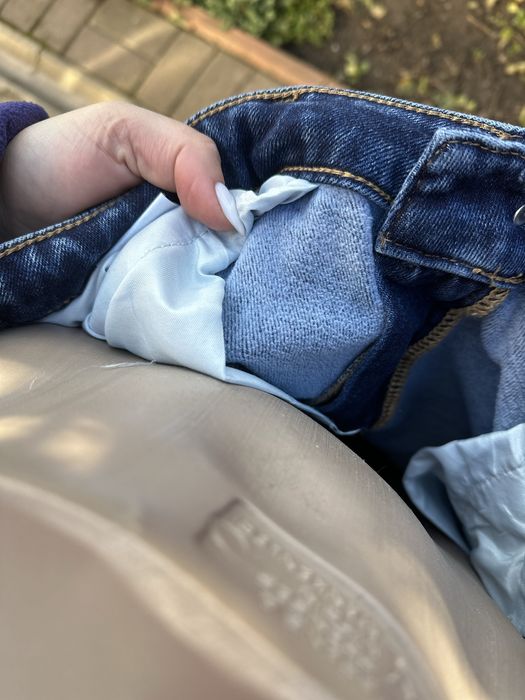 Темно-сині баггі на флісі 33 р