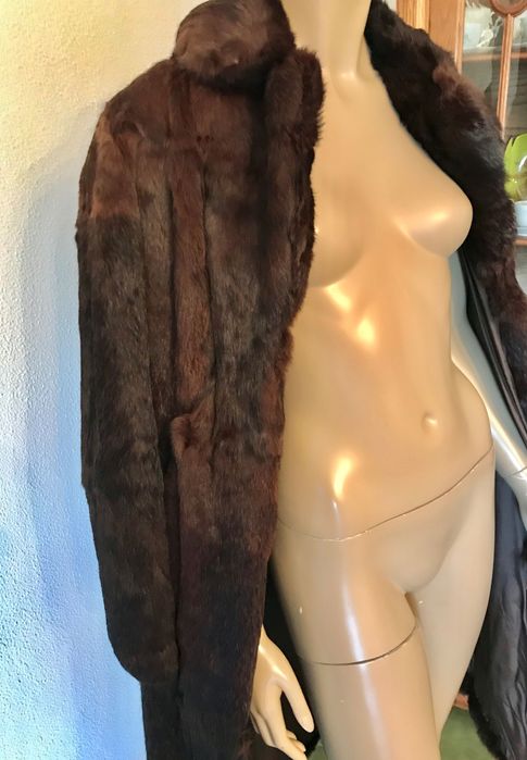 Casaco peles elegante