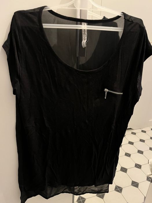 Bluzka koszulka top czarna Stradivarius. Rozm. S