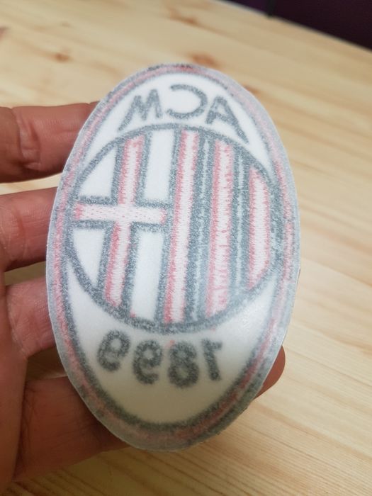 Termonaszywka naszywka Ac Milan Naklejka 90mm x 55mm - bdb jakosc