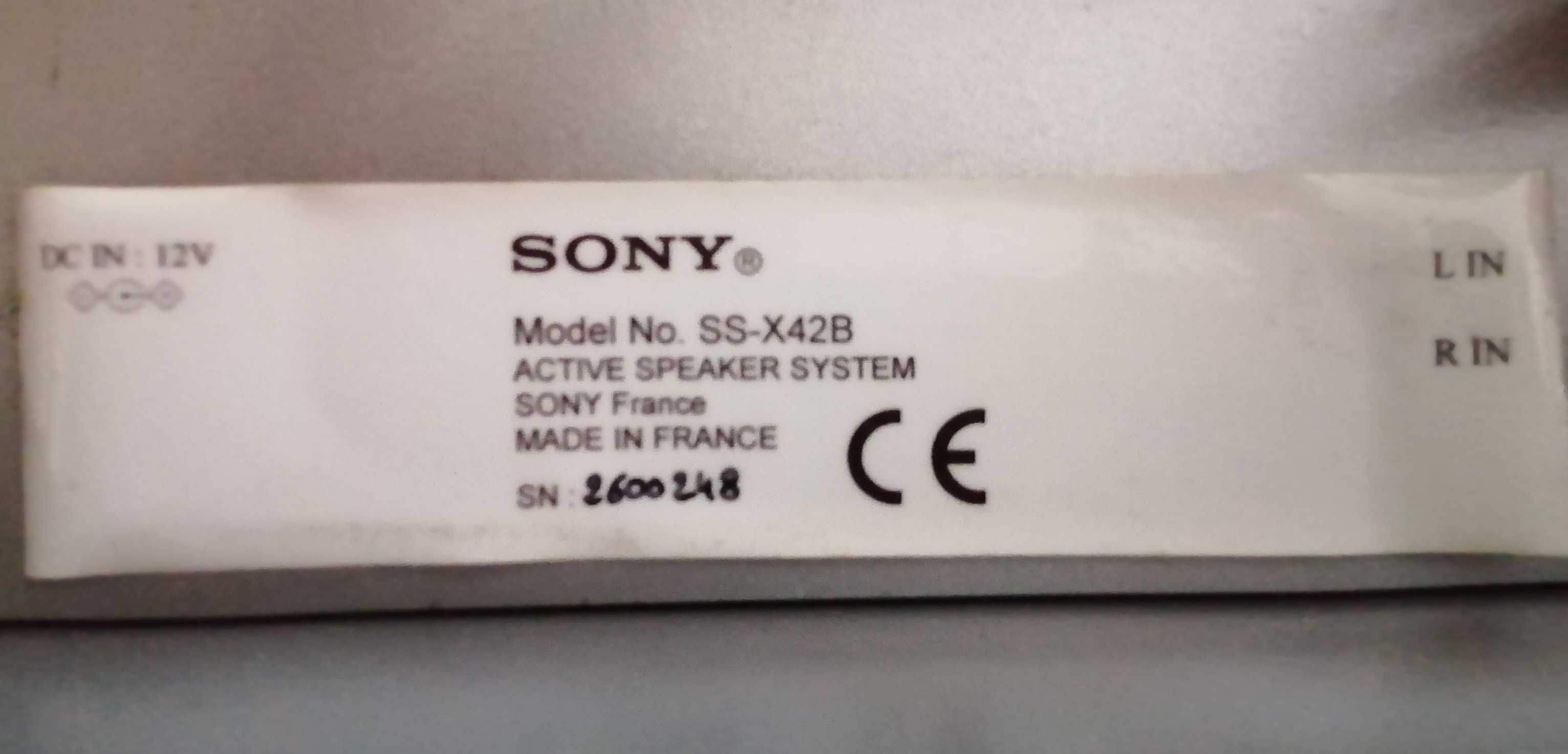 Coluna de Som SONY -Mod.SS-X42B