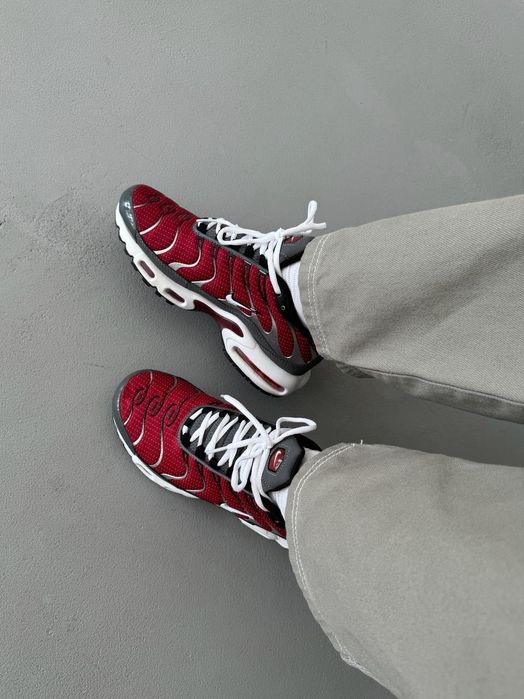 РОЗПРОДАЖ! Nike Air Max TN Plus Grey/Red 40 41 42 43 44 45 найк тнки