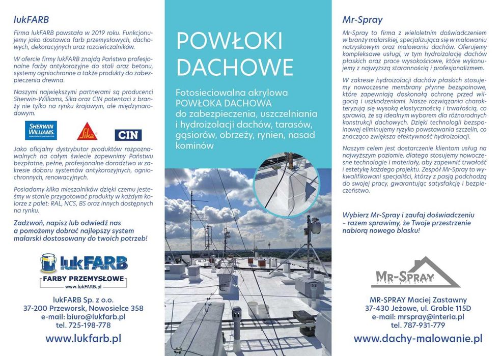 Remonty Dachów , hydroizolacja , Uszczelnienia Dachów