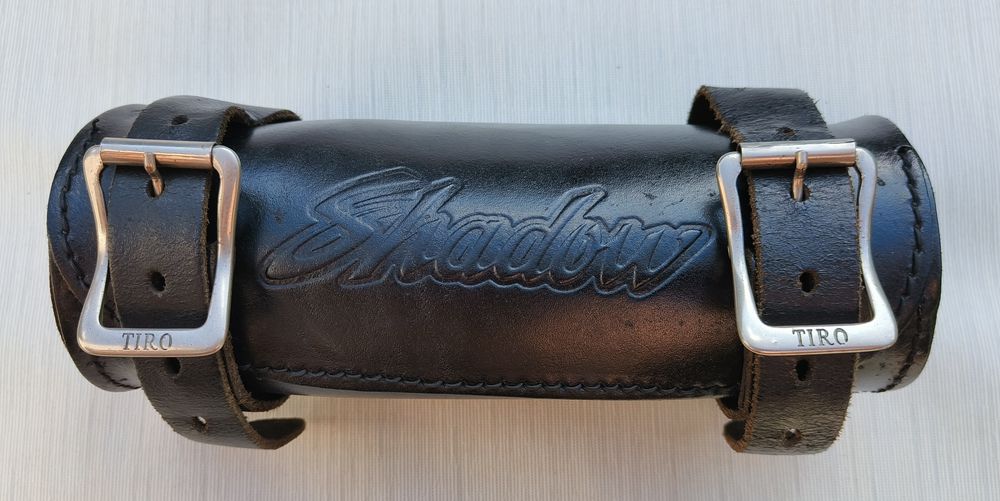 Rolka sakwa motocyklowa piórnik wałek Shadow skóra naturalna