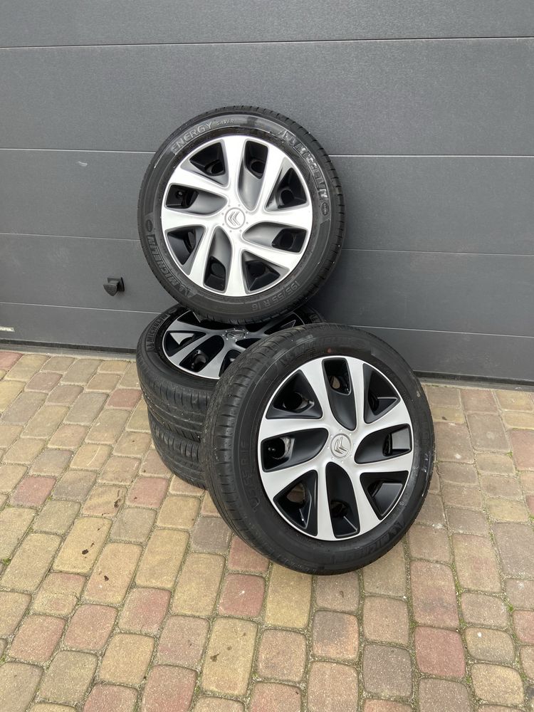 Koła opony 195/55r16 kołpaki felgi stalowe citroen c3 II III 4x108