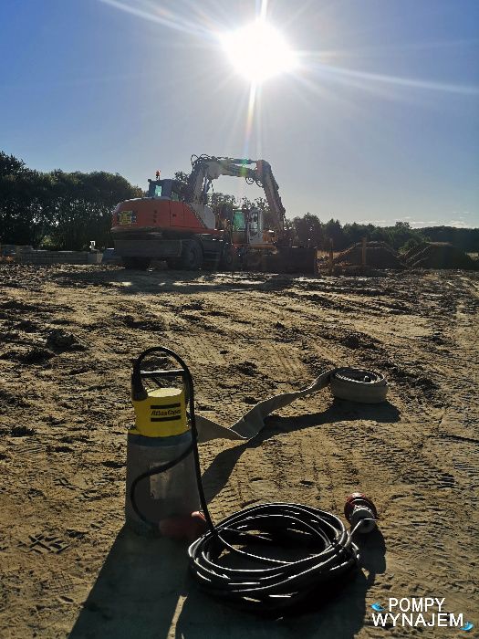 wypompowywanie wody, zalanie, pompa wynajem, pompa do wody brudnej