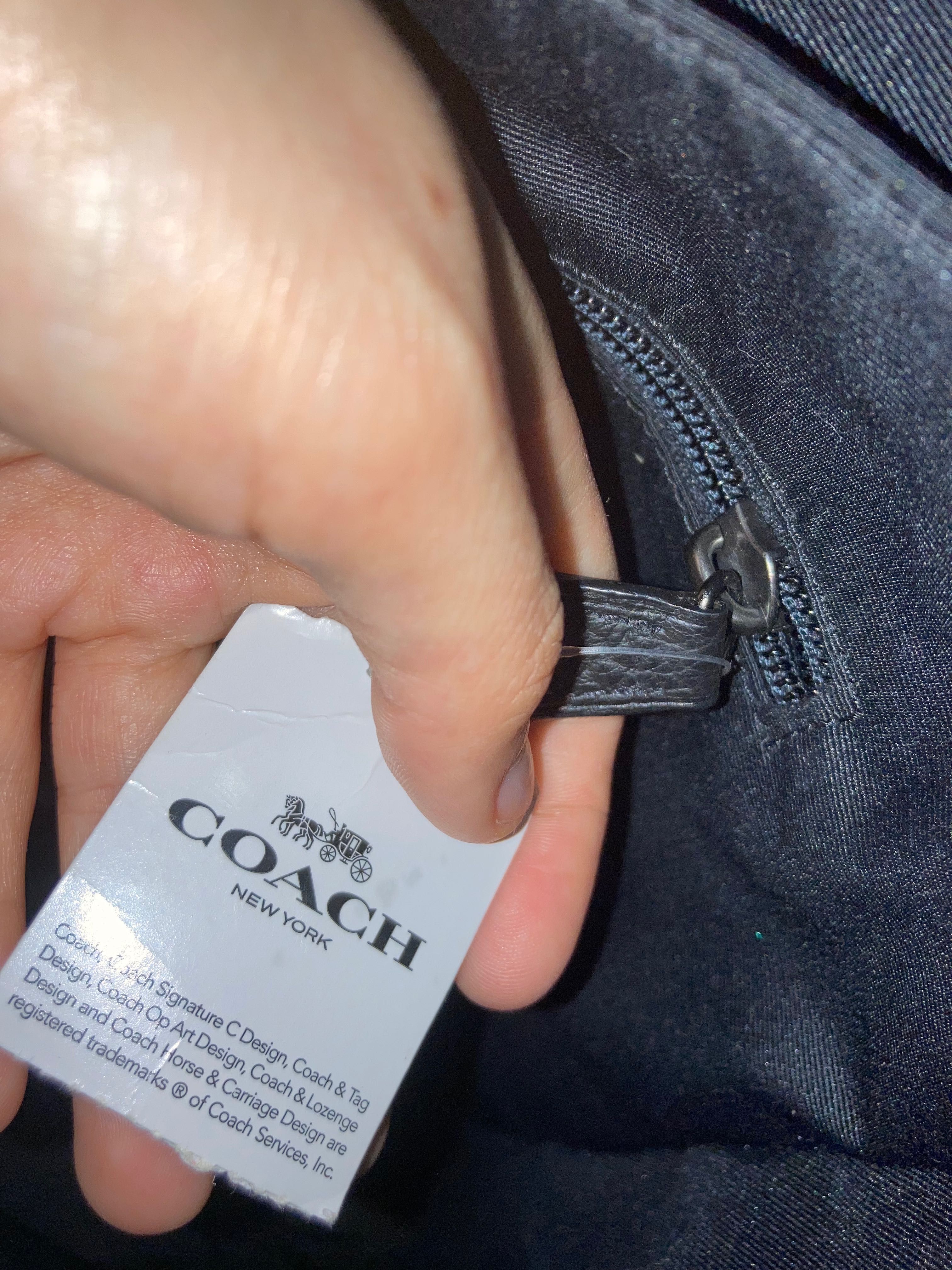 Mochila de pele, marca Coach