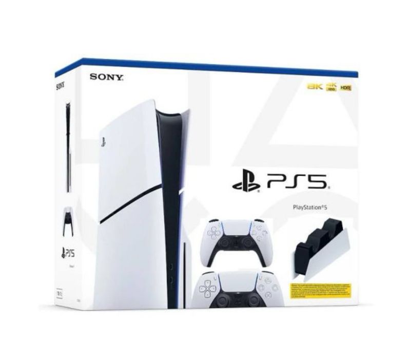 Sony playStation 5 Slim 1Tb + dualsense white + Charging Station