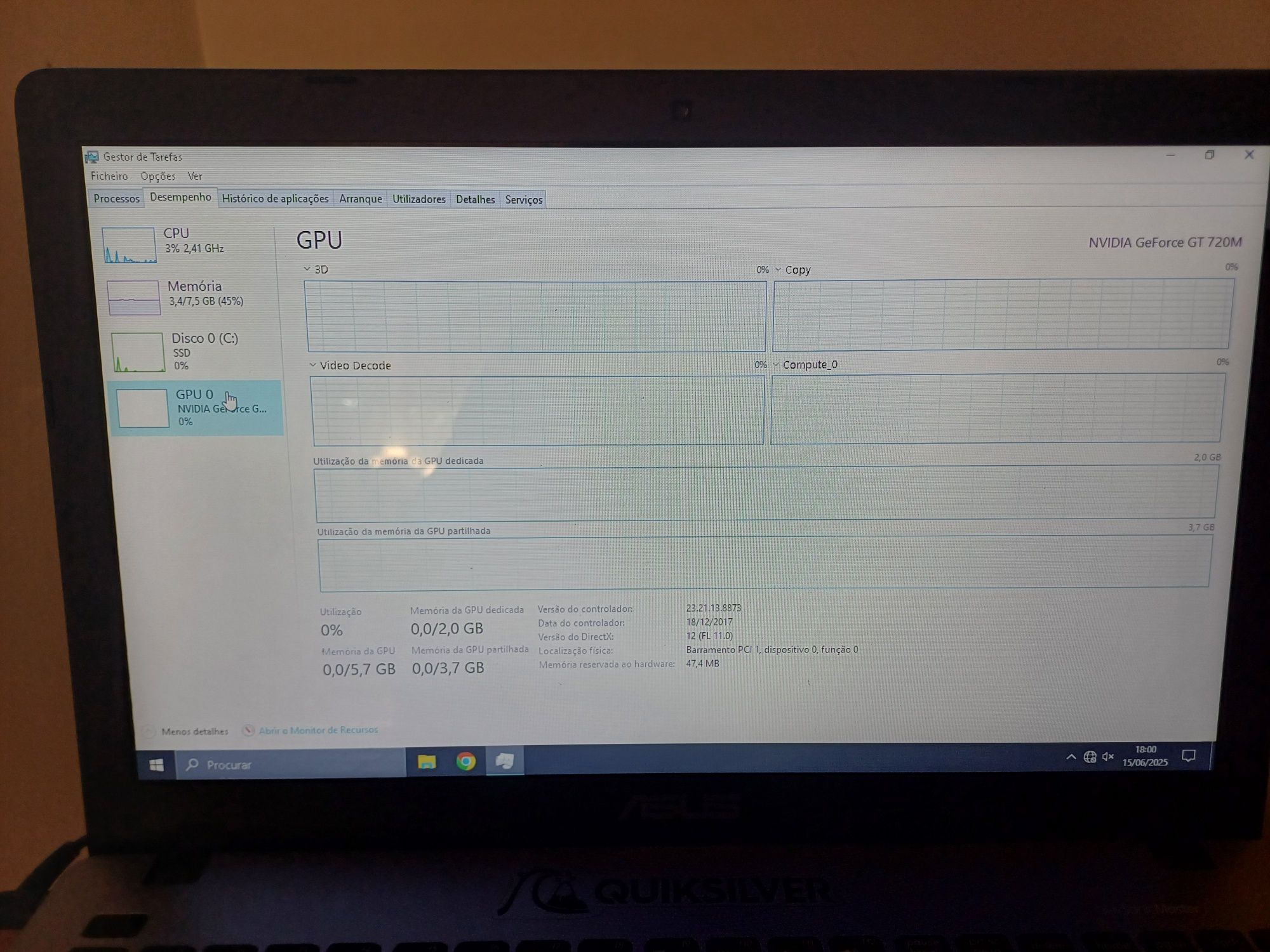 Portátil I5 3ª Geração GT720M 2GB | HDD | Pronto a usar