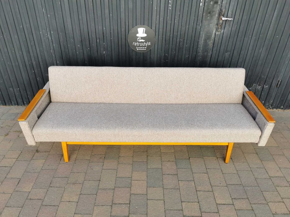 Kanapa/ Sofa "tapczan" JITONA, Czechosłowacja '60-Brusel design, Retro