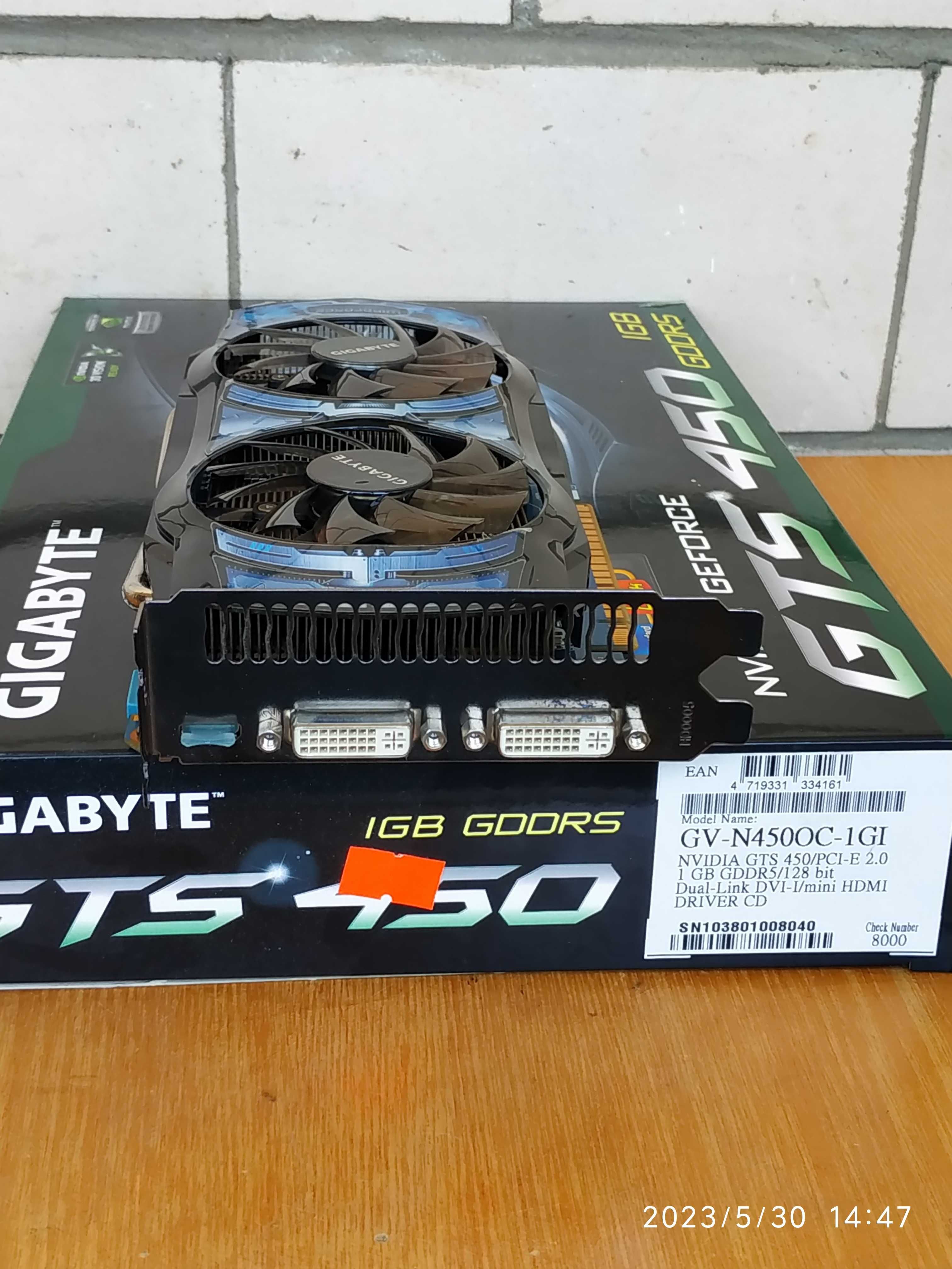 Видеокарта Gigabyte GeForce GTS450