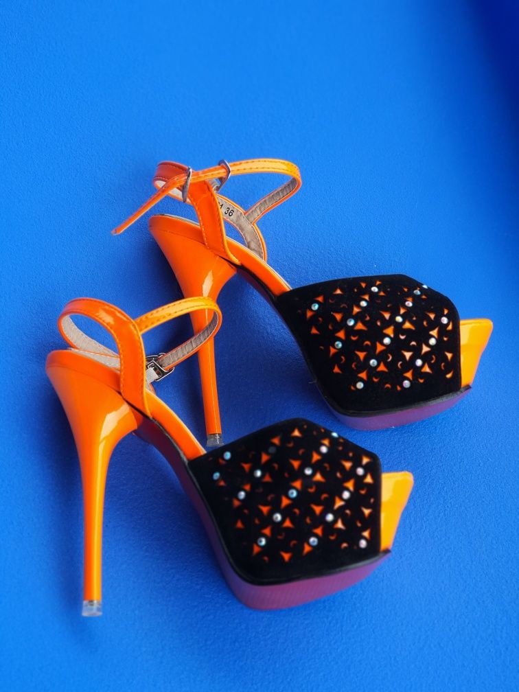 Buty szpilka platforma pool dance 36