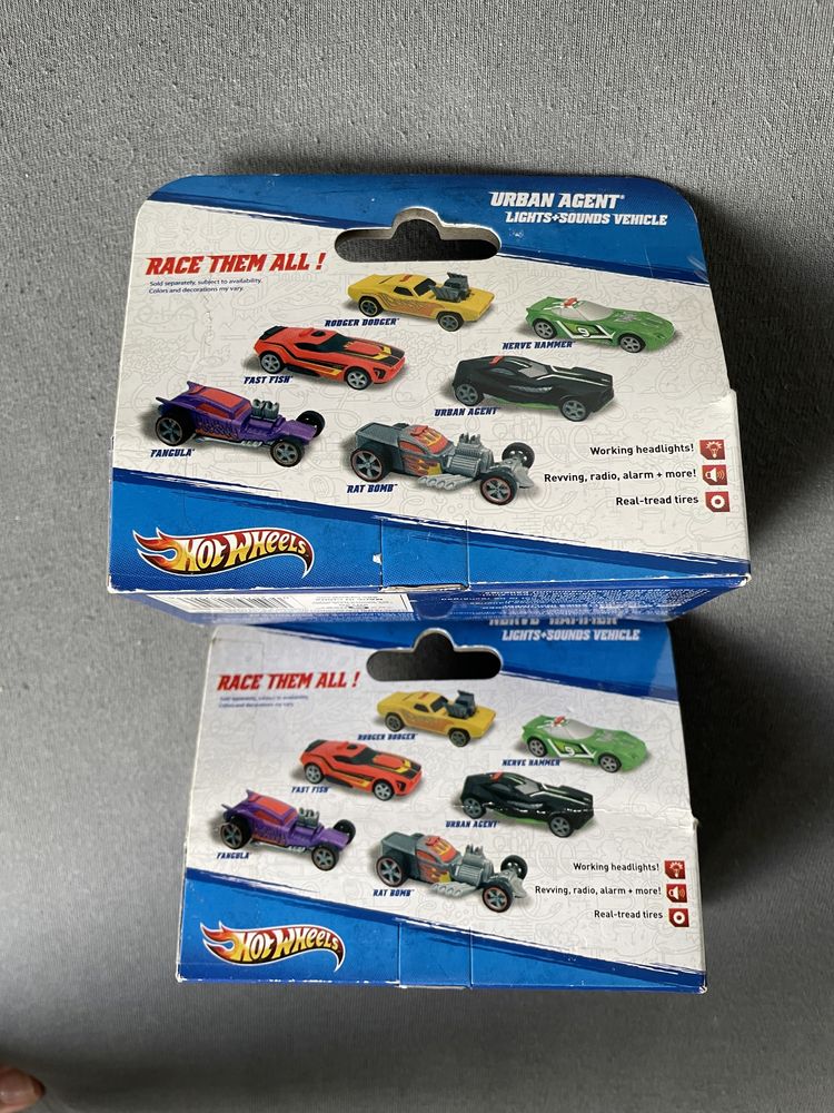 HOT WHEELS  Nerve Hammer Urban Agent dźwięk silnika swiatło 2 szt nowe