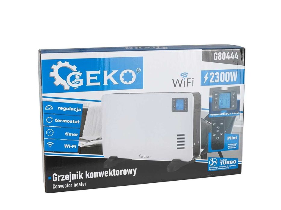 GRZEJNIK elektryczny konwektorowy TURBO TIMER LCD WiFi 2300W 2128