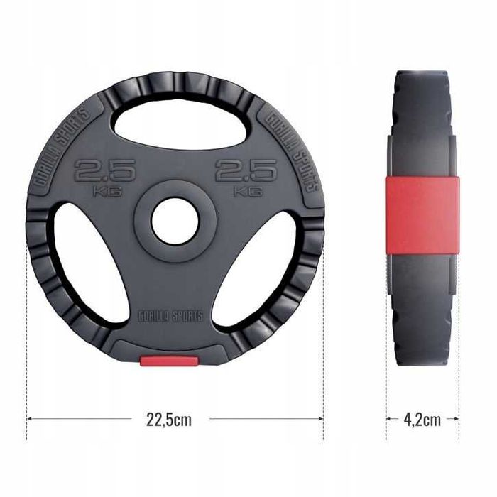 2x1.5kg komplet Obciążenie bitumiczne Gorilla Sports Kierownica NrP144