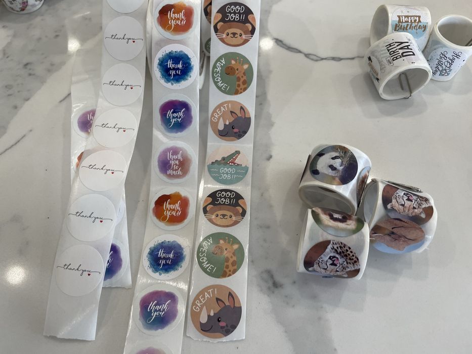 Autocolantes/ para Revenda (6350) Para ofertas, embrulhos e afins