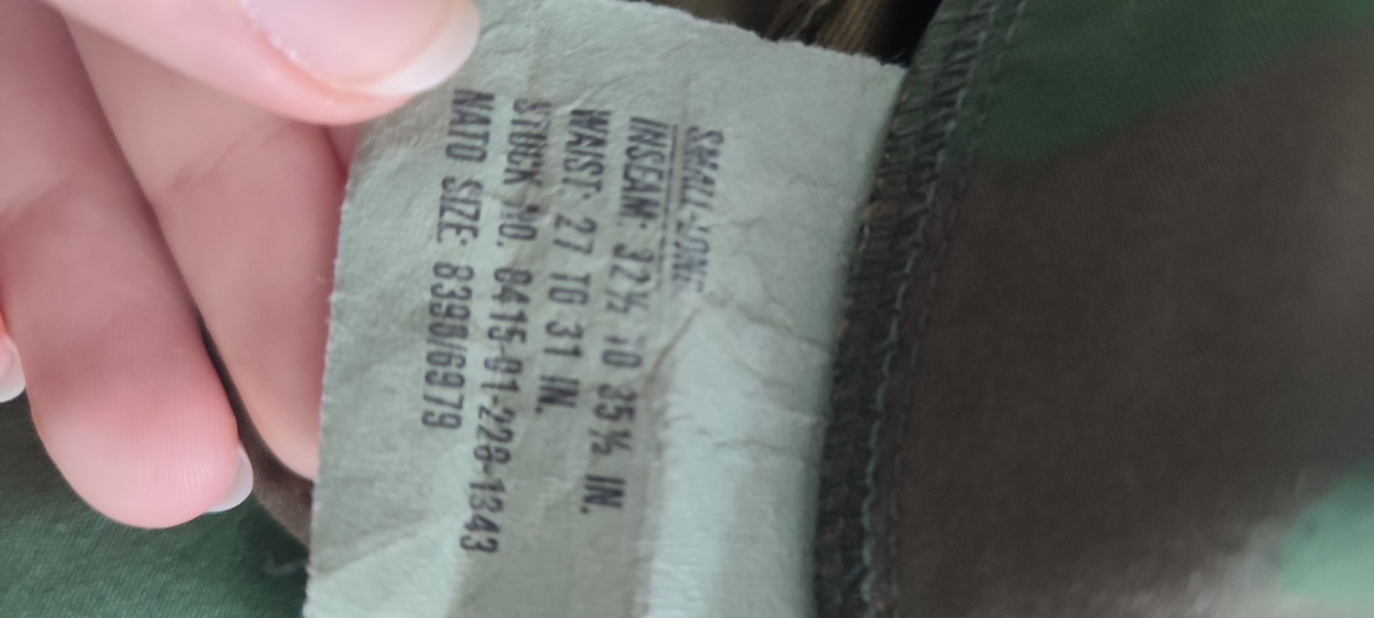 Spodnie wojskowe Gore-Tex US Army ECWCS Woodland - small long (31)